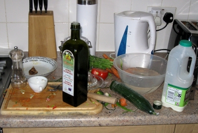 Making the salad